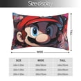 thumbnail image 2 of Lsque Mario Pattern Bedding Waterproof Pillow Protector Zippered Queen – Bed Bug Proof Pillow Encasement-20"x30", 2 of 6
