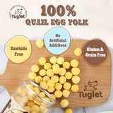 TUGLET Freeze Dried Quail Egg Yolk Treats for Cats and Dogs, Single ... - Quail Egg Dog Treats
