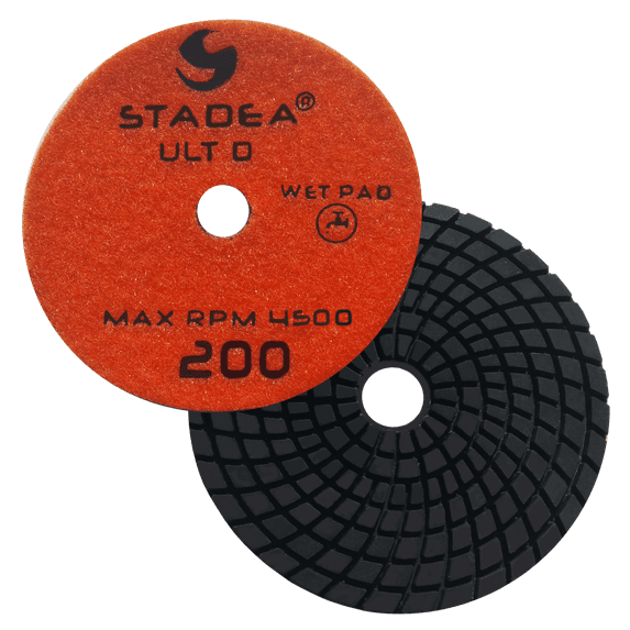 Stadea PPW154X Granite Polishing Pads 7" Diamond Pad 200 Grit For Granite Quartz Stones Polish