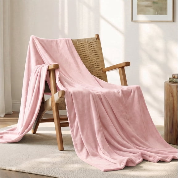 U by Bedsure Fleece Blanket Throw Blanket Pink, 300GSM Cozy Blankets And Throws for Toddlers, Kids, Girls