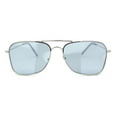thumbnail image 2 of Concave Curved Metal Vintage Double Bridge Air Force Pilots Sunglasses Silver - Grey, 2 of 4