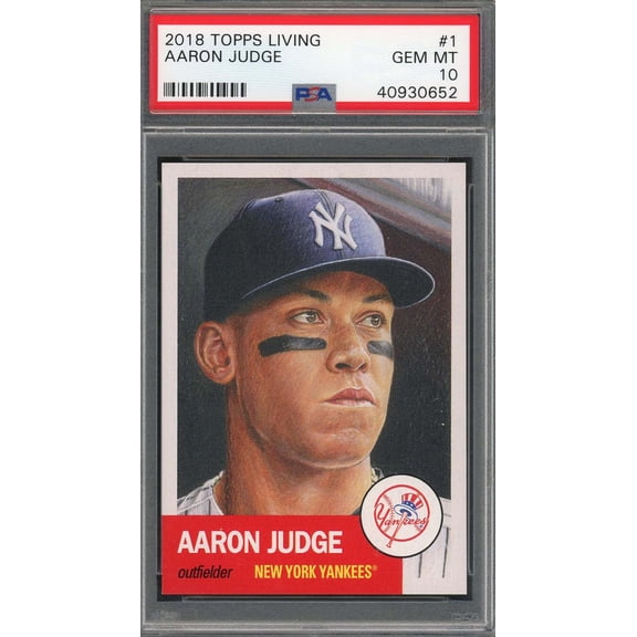 Aaron Judge 2018 Topps Living Baseball Card #1 Graded PSA 10