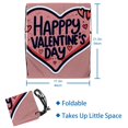 2PCS Valentine's Day Font Draw String Bags Drawstring Backpack for