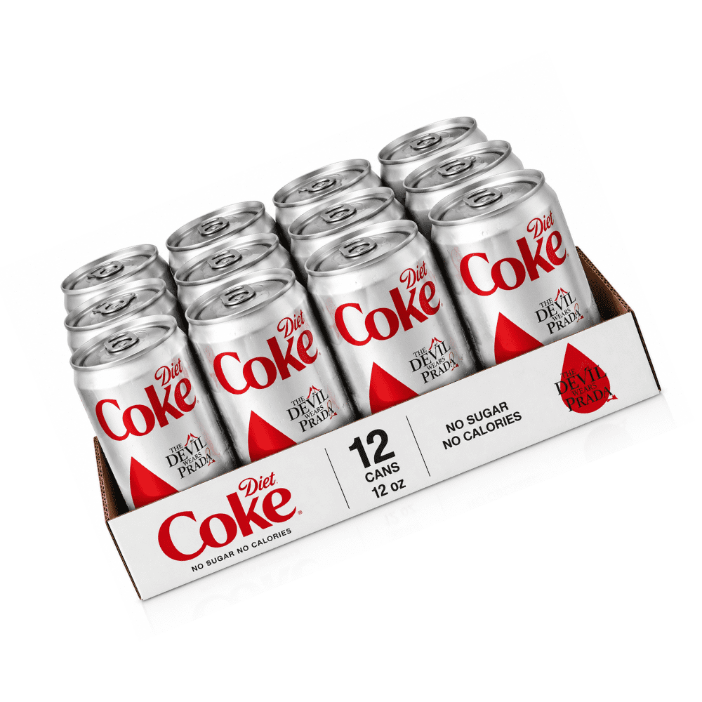 Diet Coke Slim Cans, Zero Calorie Cola Carbonated Soft Drink, 12 fl oz Slim Cans, 12 Pack
