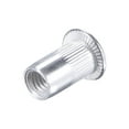 thumbnail image 5 of Unique Bargains M5 Rivet Nuts Aluminium Alloy Knurled Flat Head Threaded Insert Nut Silver 50 pcs, 5 of 5