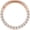 Rose Gold-Front, variant on Titanium Micro Cubic Zirconia Hinged Nose Hoop Ring Body Jewelry Unisex
