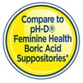 thumbnail image 4 of Equate Boric Acid Vaginal Suppositories for Vaginal Odor, 30 Count, Compare to pH-D® Feminine Health Boric Acid Suppositories, 4 of 9