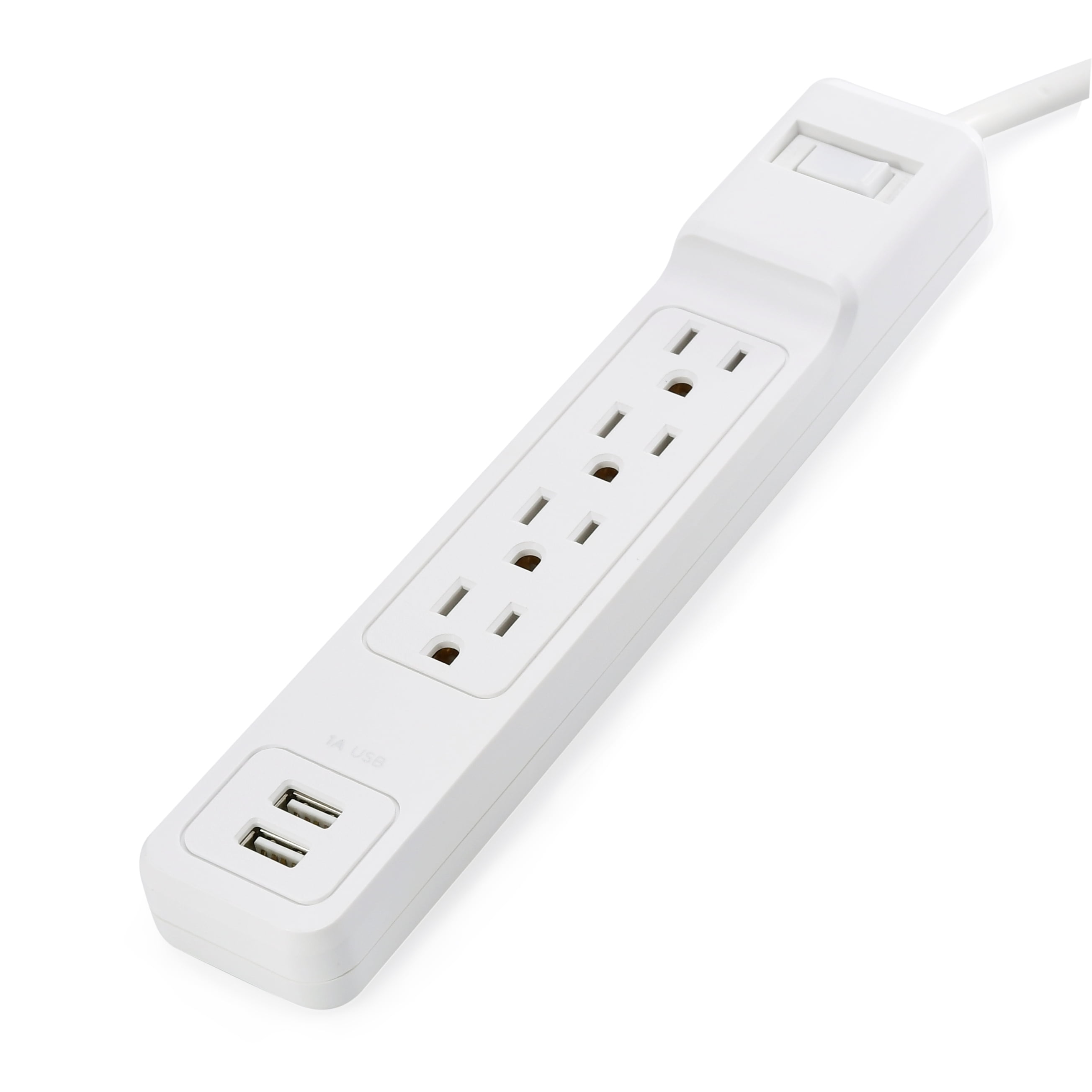 Onn 4Outlet Surge Protector With 2 Usb Charging Ports, 500J Walmart