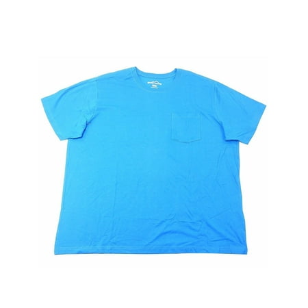 Rock Fit LLC Eddie Bauer Mens Size X-Large Short Sleeve Crew-Neck Basic Cotton T-Shirt w/Chest Pocket, Wave