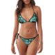 thumbnail image 1 of Fotbe Teal Cactus Traje de Baño para Mujer de Dos Piezas – Bikini Sexy de Tirantes Tipo Halter con Diseño Triangular, 1 of 6