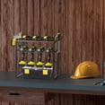 thumbnail image 6 of Power Tool Organizer with 4 Drill Holder Workshop Cordless Tool Men Utility Rack, 6 of 7