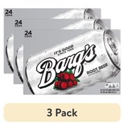 (3 pack) Barq's Root Beer Soda Pop Cans, 12 fl oz, 24 Pack