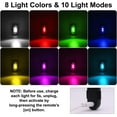 thumbnail image 2 of 4PCS Wireless LED Strobe Lights with Remote Control, 8 Colors USB Charing Waterproof Anti-Collision Led Emergency Warning Lights for Car Motorcycle Drone Aircraft Bike, 2 of 8