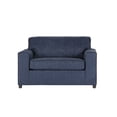 thumbnail image 3 of New Classic Furniture Kylo 2 PC Fabric Sofa and Cuddle Chair Set in Blue, 3 of 10