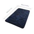 thumbnail image 3 of Darzheoy Seashell Bath Mat, Embossed Soft Absorbent Bathroom Rug, Water Absorbing Door Mat, Quick Dry Bathroom Mat for Shower, Sink, Bedroom, Entryway, Laundry Room, 3 of 8