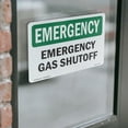 thumbnail image 4 of Gas Shutoff OSHA Emergency Vinyl Decal Label 7 Inch x 5 Inch - 10 Pack, 4 of 6