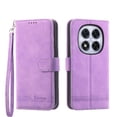 thumbnail image 1 of Funda Tipo Billetera para Xiaomi Redmi Note 14 Pro 4G Carcasa Abatible con Porta Tarjetas, Bolsillo para Efectivo, Soporte Ajustable, Cierre Magnético y Correa de Muñeca Morado, 1 of 6