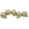 thumbnail image 3 of Northlight 2-Finish Christmas Glass Ball Ornaments - 1.5" (40mm) - Champagne Gold - 10ct, 3 of 8