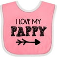 thumbnail image 3 of Inktastic I Love My Pappy with Arrow Boys or Girls Baby Bib, 3 of 4