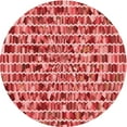 thumbnail image 1 of Ahgly Company Indoor Round Patterned Love Red Area Rugs, 3' Round, 1 of 6