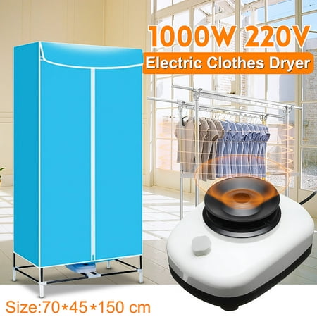 220V 1000w Electric Portable Electric Clothes Dryer 1000W Folding Wardrobe Drying Rack Heat