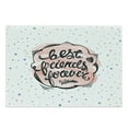 thumbnail image 1 of Best Friend Cutting Board, Vintage Design of Wording with Laurel Heart, Decorative Tempered Glass Cutting and Serving Board, in 3 Sizes, by Ambesonne, 1 of 2