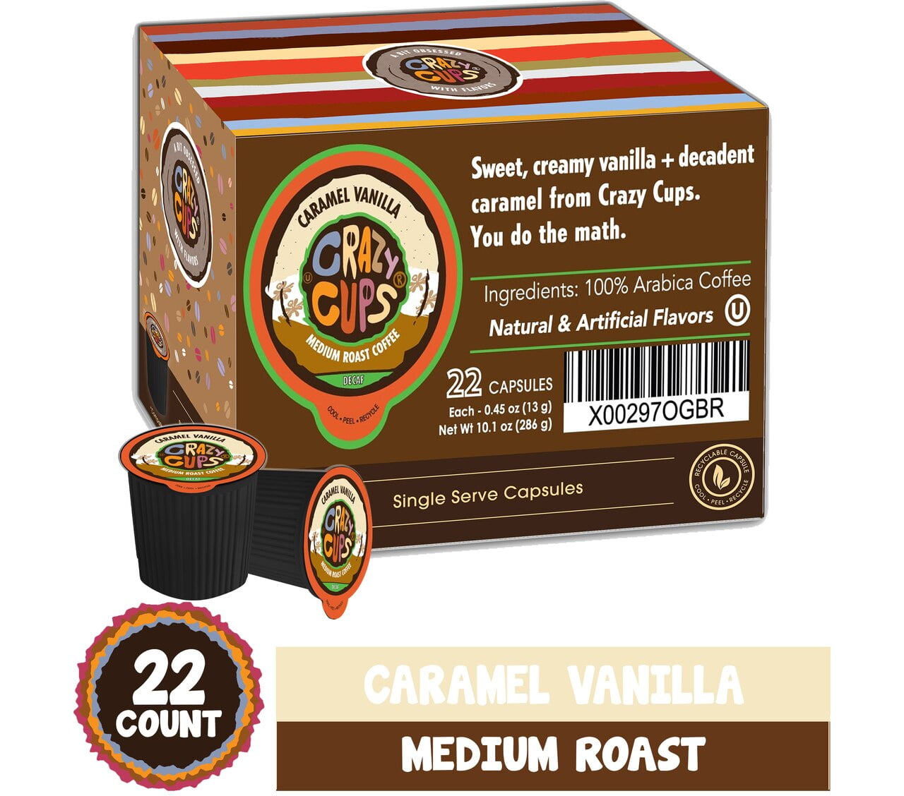 Crazy Cups Flavored Single-Serve Coffee 
