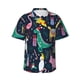 thumbnail image 4 of Camisa hawaiana con estampado 3D navideño para hombre, camisas de playa con plantas para vacaciones de verano, camisa hawaiana de manga corta con botones, camiseta de calidad superior, 4 of 4