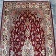 thumbnail image 3 of Ahmedani Linen Shahe-Taj Ruby Red Exclusive Adult Indoor Floor Area Rug Living Room & Bedroom Hand Knotted Wool Silk Home Carpet (6 x 4)', 3 of 9