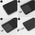 thumbnail image 5 of Cobee Universal Phone Tab, 8 Pieces PVC Wrist Phone Strap, Fastening Tab with D-Buckle, Cell Phone Replacement Part(Black, White), 5 of 5