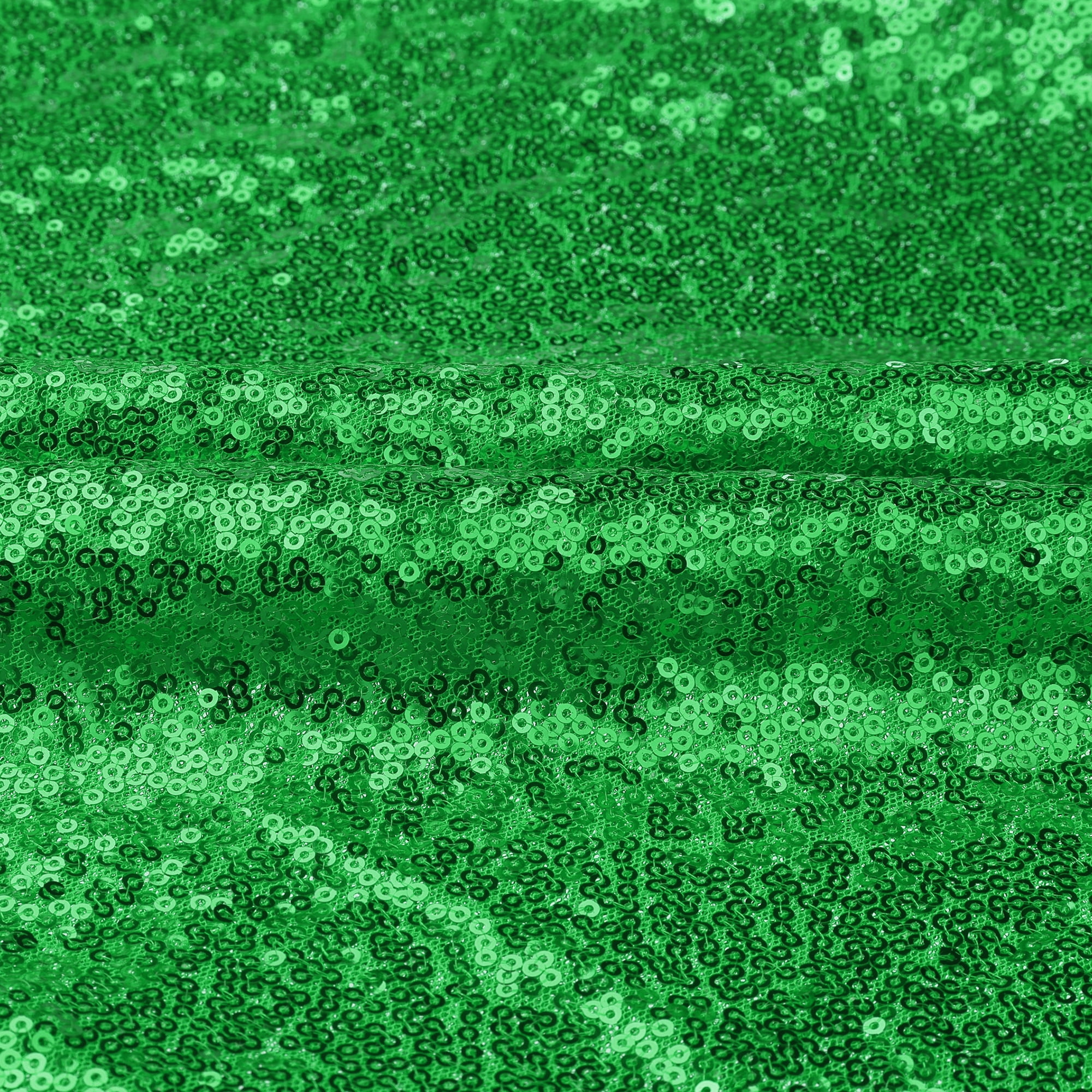 Unique Bargains Sequin Table Covers for Dining Room Parties or Dances Tablecloths Green 47"x59"