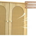 thumbnail image 5 of Conate Rattan Over The Toilet Storage Cabinet, Bathroom Storage Cabient with Rattan Doors, Metal Legs and Adjustable Shelf, Bathroom Storage Shelf Organizer, Natural, 5 of 8