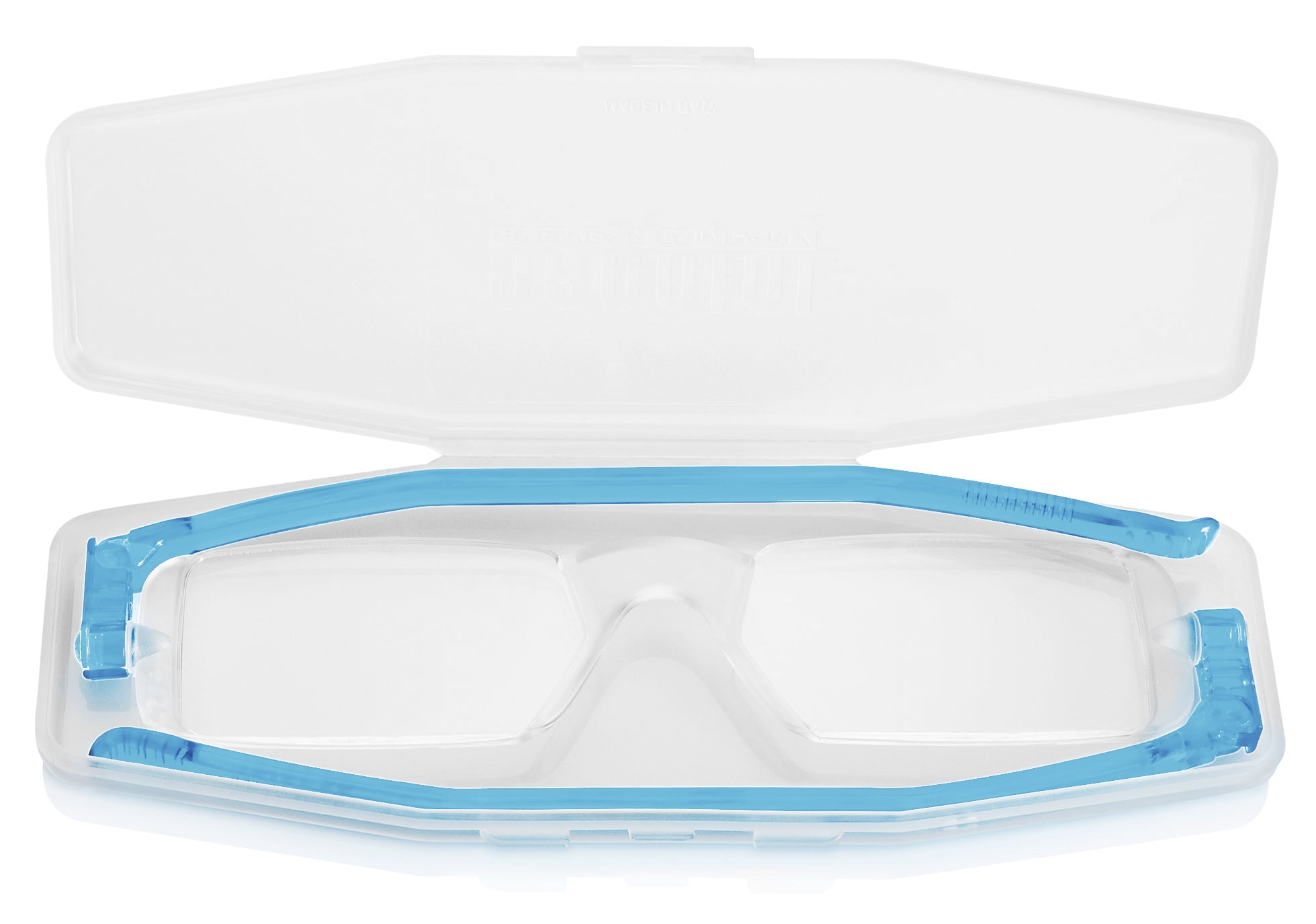 Nannini Compact One Travel Reading Glasses Baby Blue Temples Optics 1.0