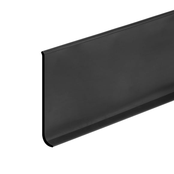 Uxcell 20ft x 4" Baseboard Trim Peel and Stick Wall Flexible Molding Trim, Black