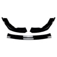 thumbnail image 2 of 3PCS/Set Front Bumper Splitter Lip for Subaru WRX STI 2011-2014, Chin Spoiler Diffuser Lip, Gloss Black, 2 of 4