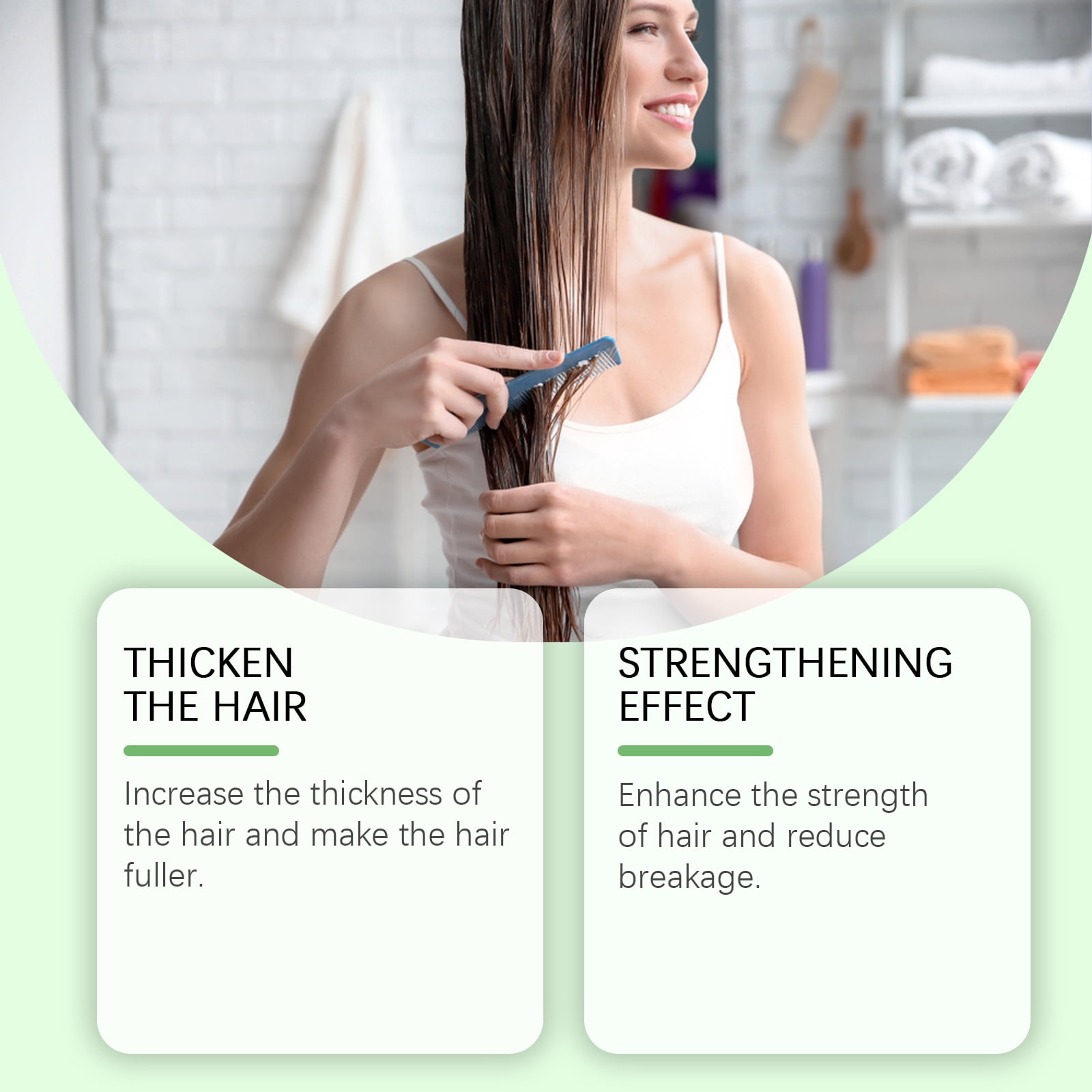 Alvantor Thickening Shampoo, Moisturizing Fluffy Refreshing Shampoo, 3.38fl.oz