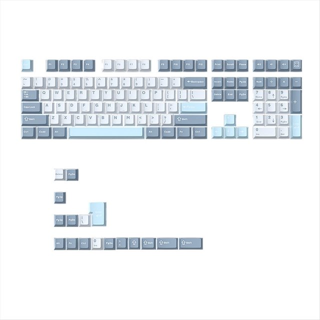 Juego de Teclas de Doble Disparo PBT de 125 Teclas, de Cereza para Teclado MecáNico para Juegos MX, Tipo A