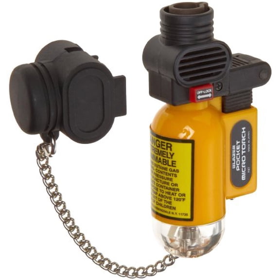Blazer PB207CR The Torch Butane Refillable Lighter Yellow