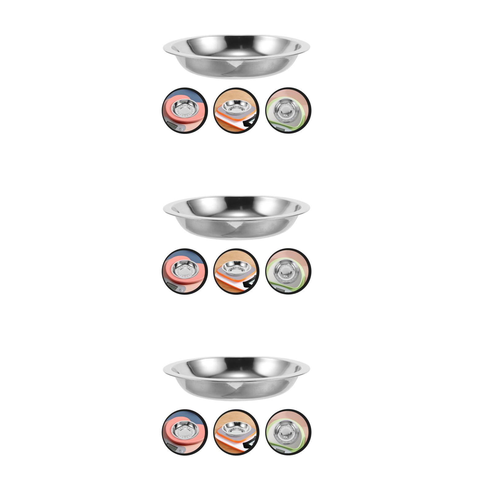 Masteelf 12-Piece Stainless Steel Weighing Scale for Kitchen Electronic Scales, Measuring Dishes, and Balance Cups Accessories