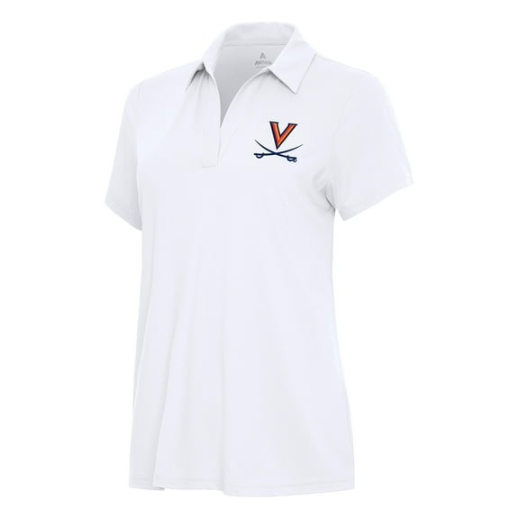 Women's Antigua White Virginia Cavaliers Era Polo