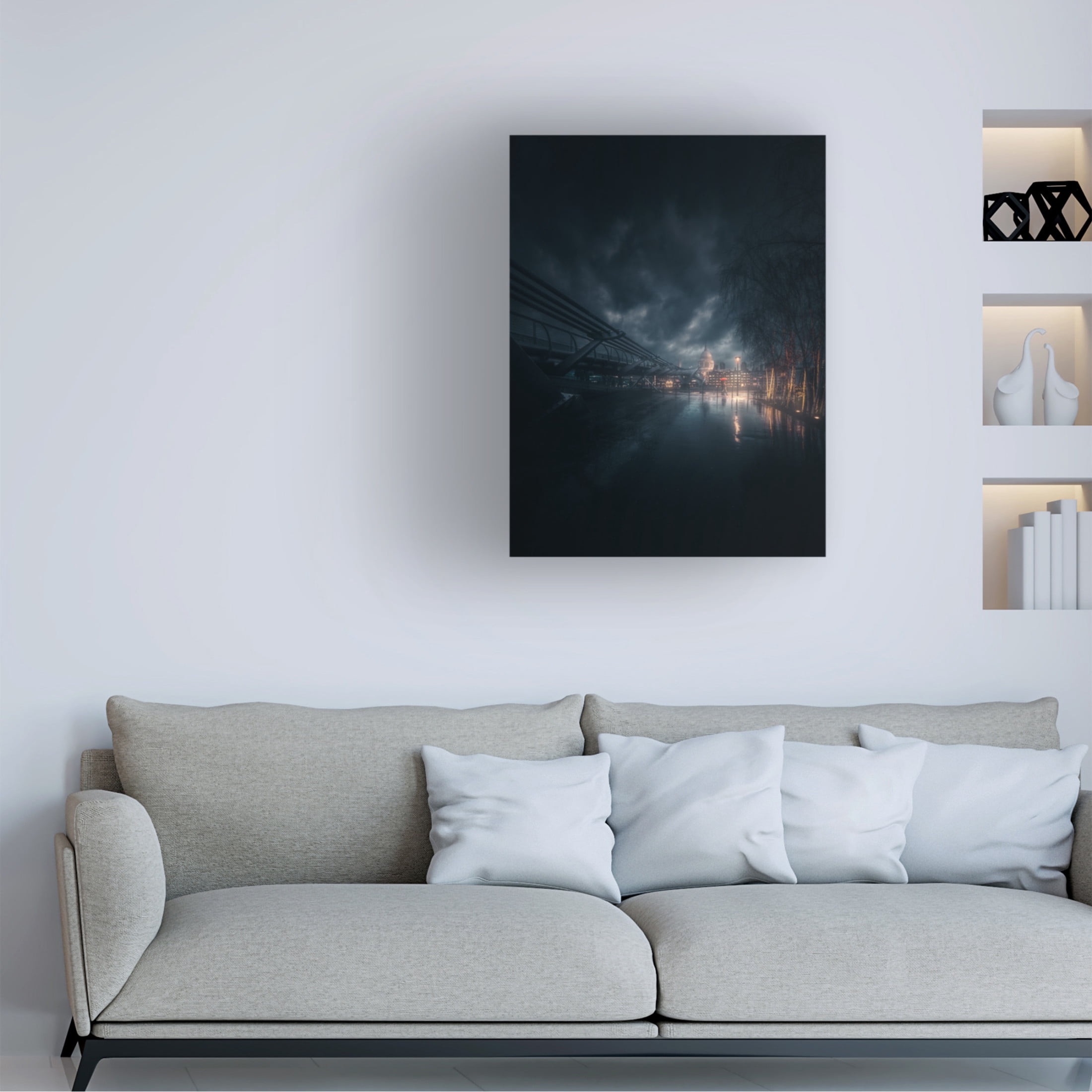 Trademark Fine Art David George Let It Rain Canvas Wall Art