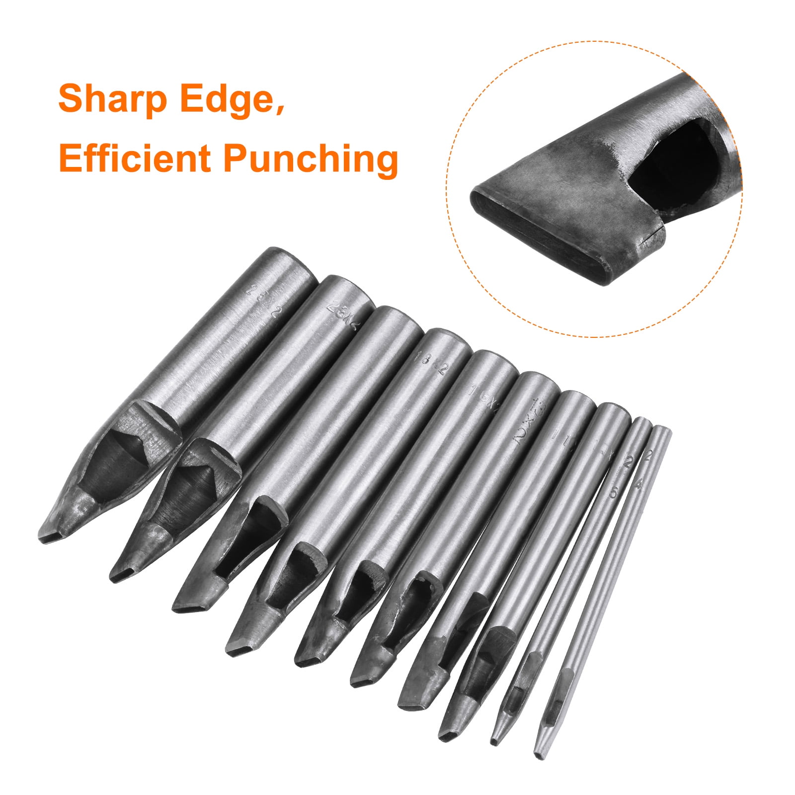 Uxcell Leather Oval Hole Punch 35x5mm Belt Hole Puncher Oblong Hollow Tool for Leather Crafting, Watch Band, Strap