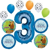 Anagram Scooby Dooby Doo 3rd Birthday Party Supplies 11 pc Balloon Bouquet Decorations