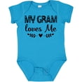 thumbnail image 3 of Inktastic My Gram Loves Me Scandinavian Girls Baby Bodysuit, 3 of 5