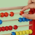 thumbnail image 6 of Colorful abacus stand,Wooden Abacus for Ki-ds Math-Counting To-y, Multi-Color Counters, Counting T-oys for Presch-ool Learning & Development, Develops Coordination, Motor Skills(L-Blue), 6 of 7