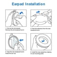 thumbnail image 3 of 2pcs Memory Foam Replacement Soft Ear Pad for Bose QC2/QC15 Headset Cushion Ndcxsfigh Para estrenar, 3 of 4