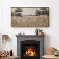 thumbnail image 2 of IDEA4WALL Extra Large Framed Canvas Print Wall Art Autumn Field Pastoral Landscape Fine Art Rustic Countryside Illustrations Oversized Artwork Relax/Calm for Room Decor - 60"x30", 2 of 5