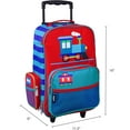 thumbnail image 5 of Wildkin Kids Rolling Suitcase for Boys & Girls, Perfect for School & Overnight Travel, Carry-On Size (Trains, Planes & Trucks Blue), 5 of 7