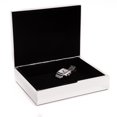 thumbnail image 2 of Bey-Berk International D523 6 x 7.75 in. Silver Plated Rectangular Hinged Box with Black Velvet Lining, 2 of 3