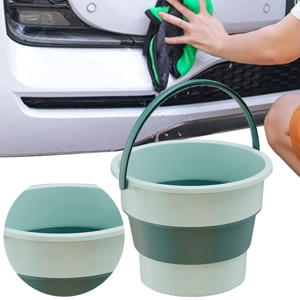 Cubo Plegable 5/10/17L para Almacenamiento Portátil Pesca Multifuncional Ahorro Espacio Accesorios Baño